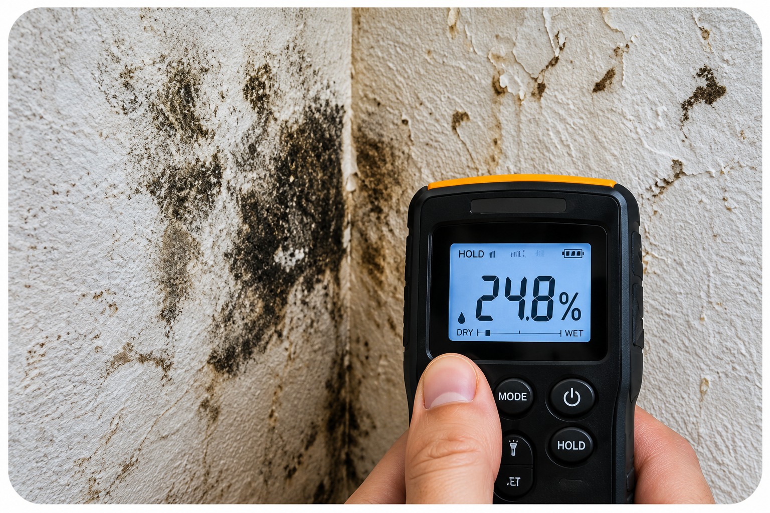 Termite damage in timber