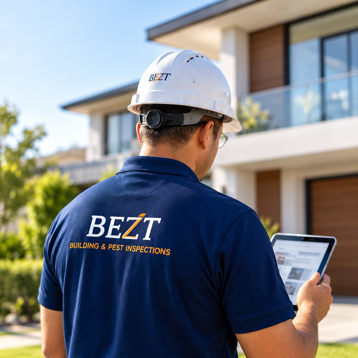 BEZT inspector carrying out a property inspection in Melbourne
